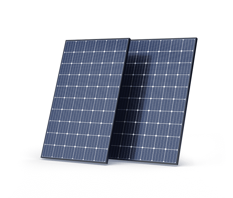 Solar Panels angled left